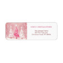 Search for whimsical tree return address labels Pink
