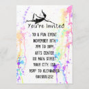 Search for art class invitations Watercolor