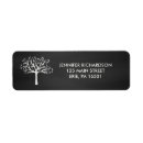 Search for black and white chalkboard return address labels Stylish