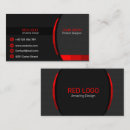 Search for red business cards Corporate