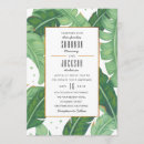 Search for banana leaf wedding invitations Summer