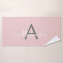 Search for pink grey bath towels Girly