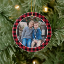 Search for red and black plaid christmas tree decorations Buffalo check
