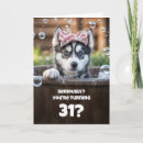 Search for 31st birthday cards Cute