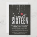 Search for red black sweet 16 invitations Silver