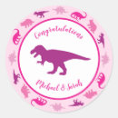 Search for pink dinosaur stickers Baby