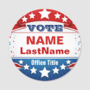 Search for american patriotic name tags Red white blue