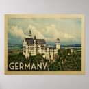 Search for vintage germany travel posters Neuschwanstein castle
