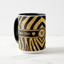 Search for monogram zebra mugs Black