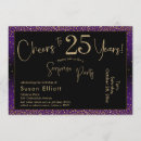 Search for 25th surprise birthday invitations Cheers to 25 years