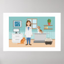 Search for veterinarian posters Illustration