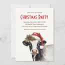 Search for cow christmas invitations Farm animal
