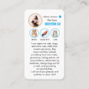 Search for pet instagram business cards Dog