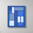 Search for geometric canvas prints Blue