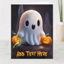 Search for cute cartoon ghost halloween cards Pumpkin