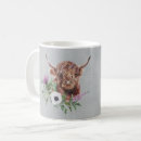Search for highland cattle mugs Floral