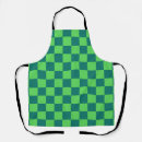 Search for blue gingham aprons Green