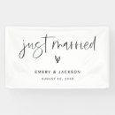 Search for reception wedding banners Just married