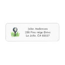 Search for golf return address labels Watercolor
