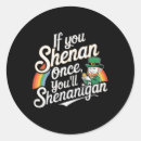 Search for no shenanigans stickers Shamrock