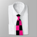 Search for black and pink checkered ties Pattern