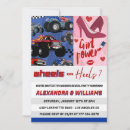 Search for wheels or heels invitations Car