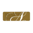 Search for fancy initial return address labels Letter