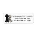 Search for poodle return address labels Watercolor