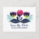 Search for funky save the dates postcards Floral