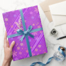 Search for purple snowflakes wrapping paper Kids