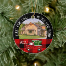 Search for red truck christmas tree decorations Country