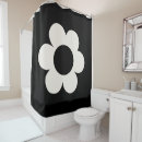 Search for retro black and white shower curtains Flower