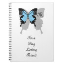 Search for blue butterfly notebooks Pretty