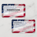 Search for government business cards Stars and stripes