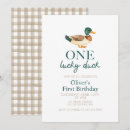 Search for lucky 1st birthday invitations Boy