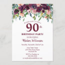 Search for online birthday invitations Floral