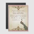 Search for peacock anniversary invitations White