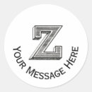 Search for z monogram stickers Black and white