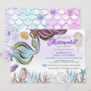 Search for pink mermaid baby shower invitations Glitter
