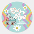 Search for retro roller skating stickers Rainbow