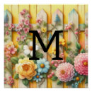Search for wood fence posters Flowers