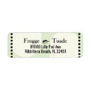 Search for toad return address labels Frog