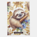 Search for cute sloth tea towels Watercolor
