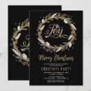 Search for joy christmas invitations Black