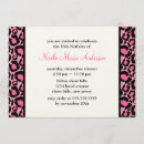 Search for pink leopard birthday invitations Modern