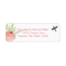 Search for dragonfly return address labels weddings Watercolor