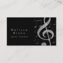Search for music teacher business cards Elegant