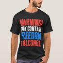 Search for may contain alcohol tshirts Warning