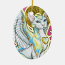 Search for angel cat christmas tree decorations Kitty