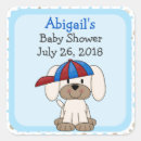 Search for puppy baby shower stickers Blue